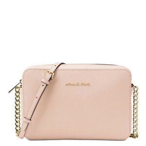 Michael Kors Blush Crossbody Bag with Gold Chain